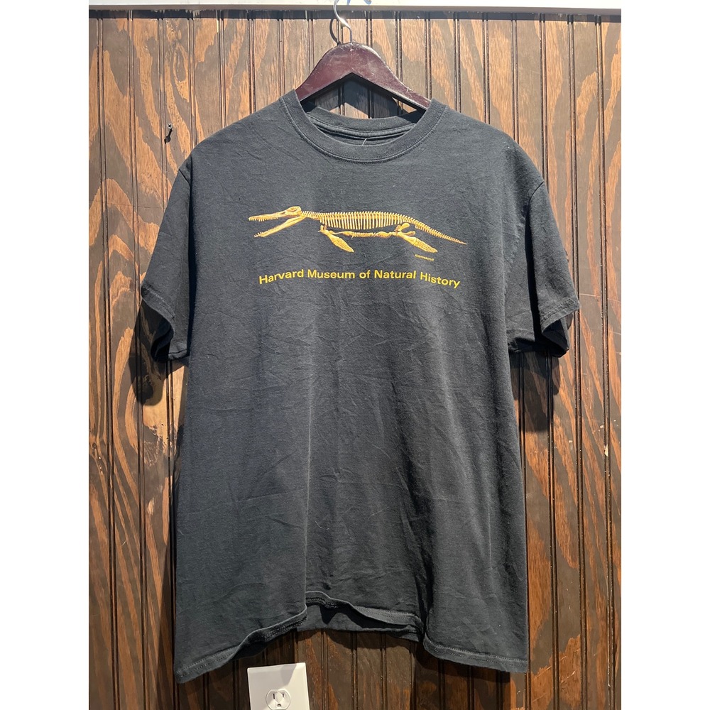 Harvard Museum of Natural History Kronosaurus Skeleton T-Shirt Black XL Mens